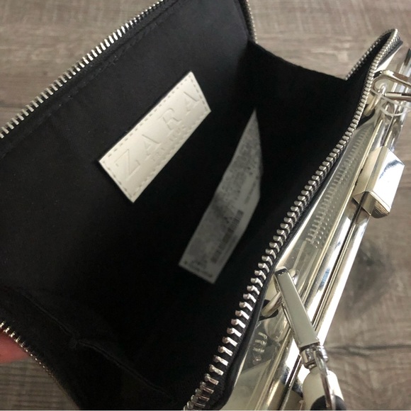 RARE ✨NWT ZARA Clear Vinyl Crossbody HEY Bag - Picture 7 of 15